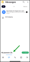 The My Queues section can be found at the bottom of the 8x8 Work for Mobile app screen (on iOS devices)
