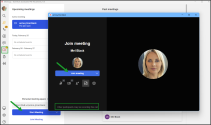 Undocked Meetings - The pre-join meeting window appears separately, undocked from 8x8 work for Desktop
