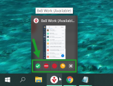 Set up your presence status from the taskbar (Windows only)