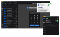 AI Summary panel displaying Reception Call Forward context on an incoming call in 8x8 Frontdesk