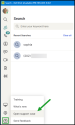 8x8 Work for Desktop Success Center menu expanded showing Open support case option highlighted with a green arrow 