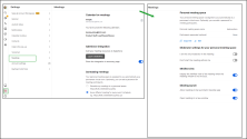 Settings - Set up your meetings