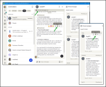 Unpinning a message in 8x8 Work using the action bar to remove it from the Pinned Messages panel