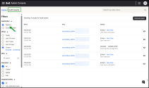 Filter Platform audit events by custom date range to review admin changes to user extension and phone assignment