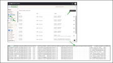 Administrator generating a Contact Center audit events report filtered by Create operation and UK/Europe region