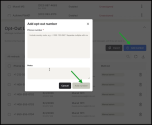 Add opted-out phone number with country code to the SMS opt-out list in 8x8 Admin Console