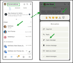 Unsave a message in 8x8 Work for Mobile from within the conversation via long-press it and selecting Save message from the More options menu