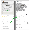 Pin a message in an 8x8 Work for Mobile chat via long-press action menu; pinned message marked with pin icon in conversation