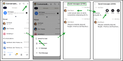 Remove saved messages in Work for Mobile swipe left in the Saved messages screen to reveal the Unsave button