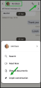 Unpin a conversation in 8x8 Work for Mobile from within the chat via three-dot options menu; conversation removed from the Pinned section