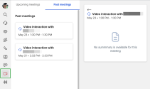 Video Elevation - See the list of passt meetings