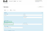 Services page showing Manage Teams Calling Policy enabled with voicemail set to Prohibit Voicemail & Call Forwarding