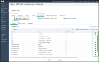 Assign and enable which queues and agent groups the supervisor can monitor